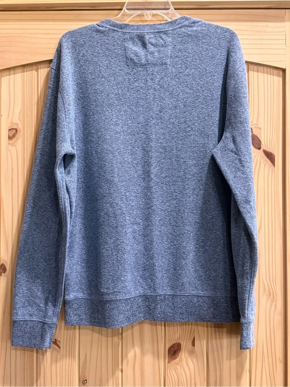 Banana Republic Men's Heather Blue Crewneck Sweater